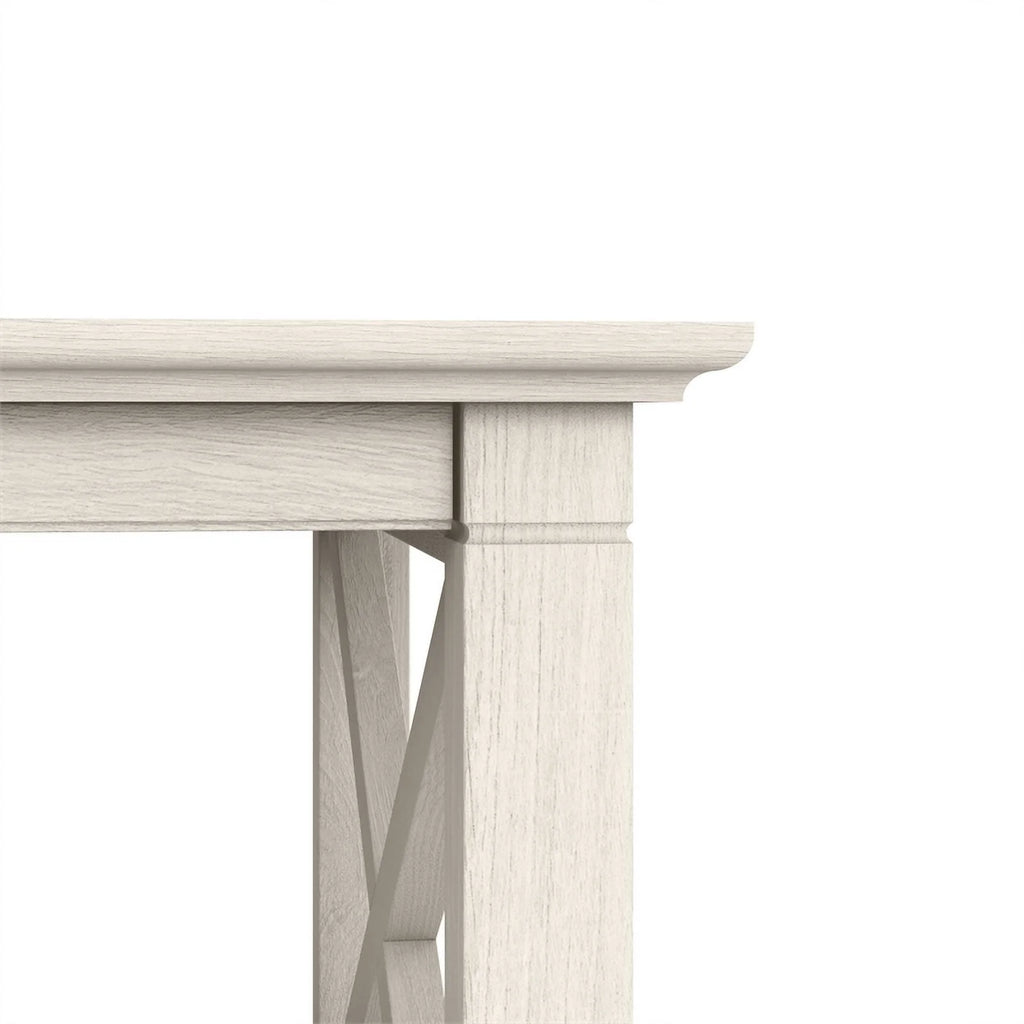 White Engineered Wood Coffee Table with Storage F339
