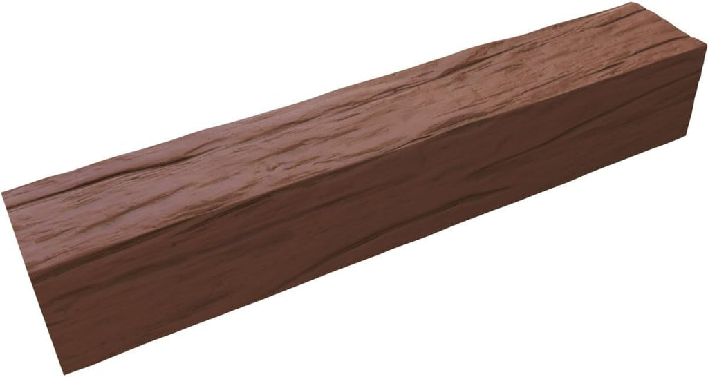 3-Sided Faux Wood Ceiling Beams, 8-in. W x 8-in. H x 8-ft. L, Redwood K1581