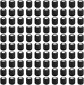 100 Rolls 2 inch Black Self Adhesive Cohesive Bandage Wrap Y734857