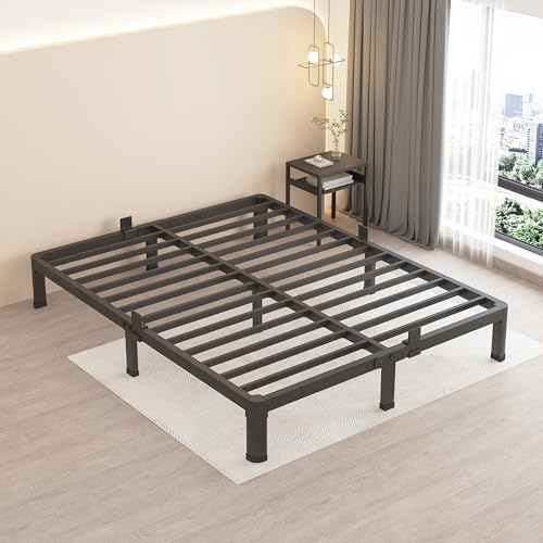 18 Inch Full Size Metal Platform Bed Frame with Under-Bed Storage G417
