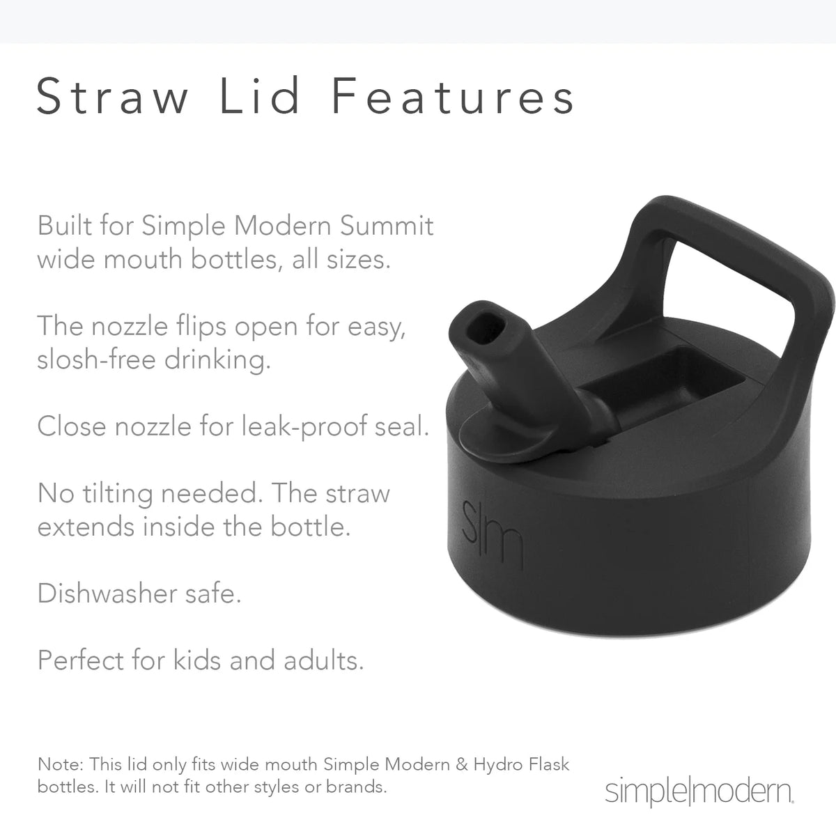 12oz Summit Kids Tritan Water Bottle with Straw Lid N747300