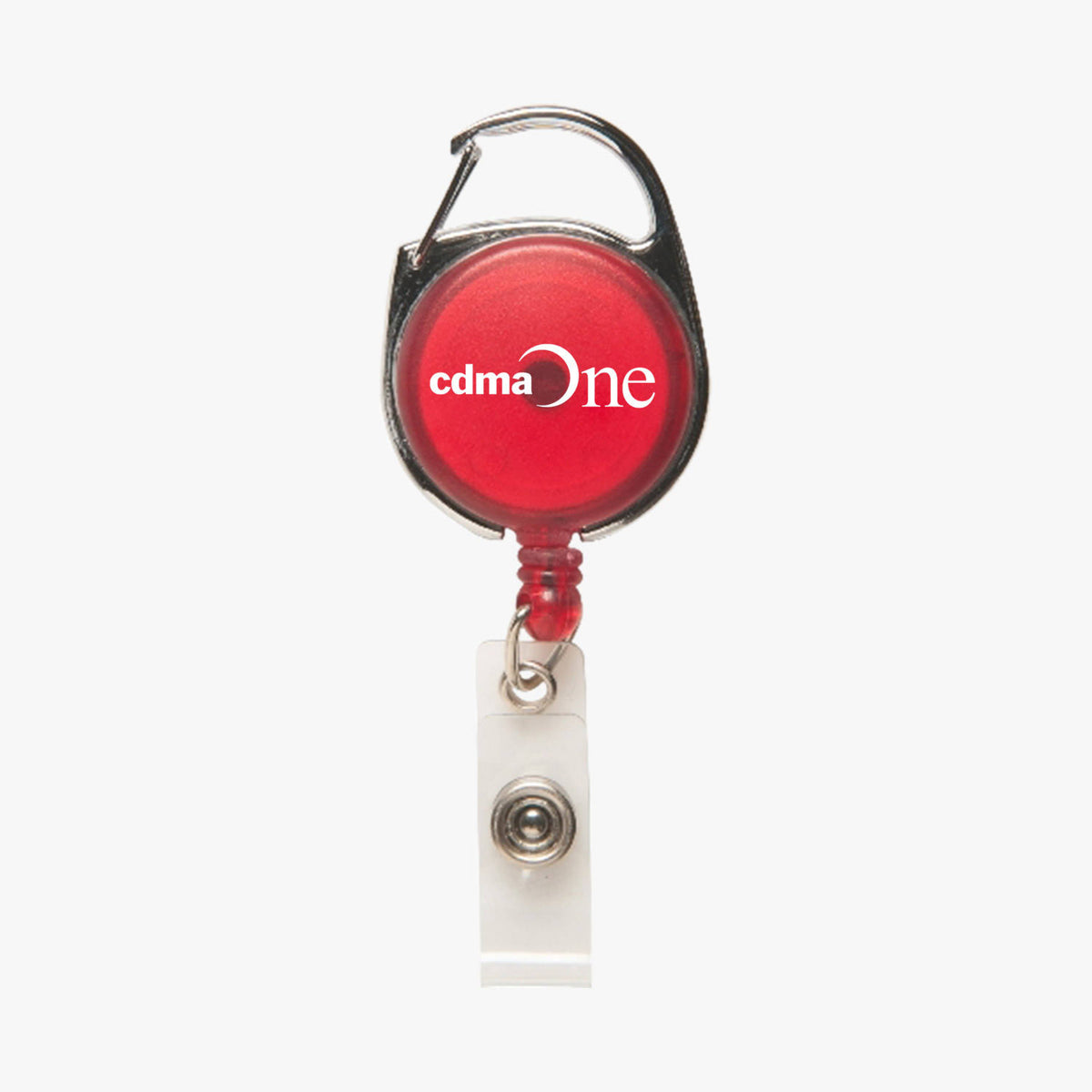 150 Custom Printed Carabiner Clip Name Badge Holder Reel with Retractable Cord Q3969