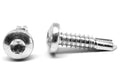 10-16 x 5/8 Self Drilling Screw 6 Lobe Pan Head Low Carbon Steel Zinc Plated F7070