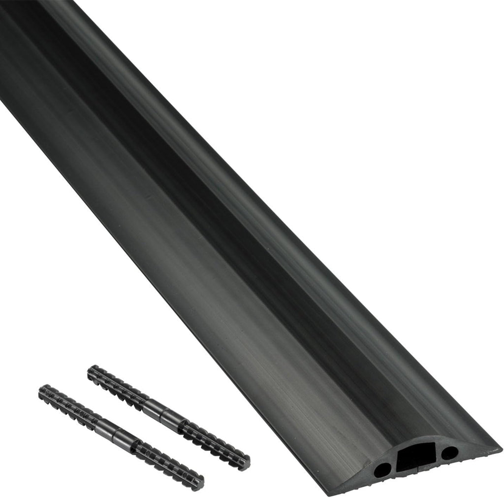 Heavy Duty Linkable Floor Cord Cover 30 Foot Length Black Q97007