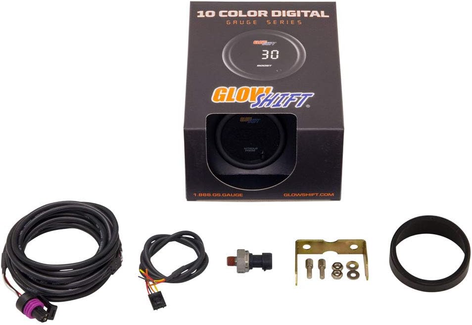 10 Color Digital Nitrous Pressure Gauge Kit with Electronic Sensor G681359