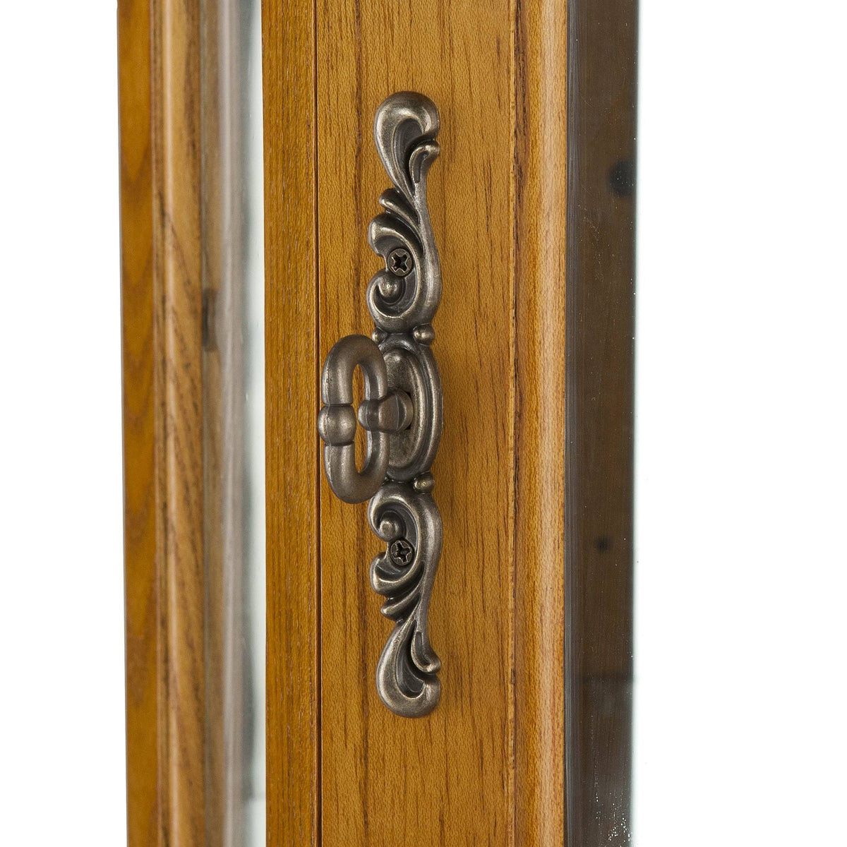Oak Lighted Display Curio Cabinet M384809