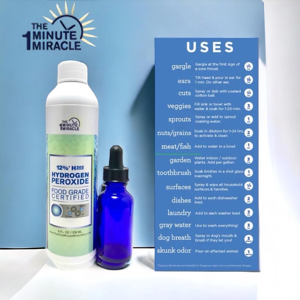 12% Hydrogen Peroxide Medical Food Grade 8 oz. A588