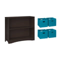 5pc Kids Bookcase Set with 4 Bins M747368