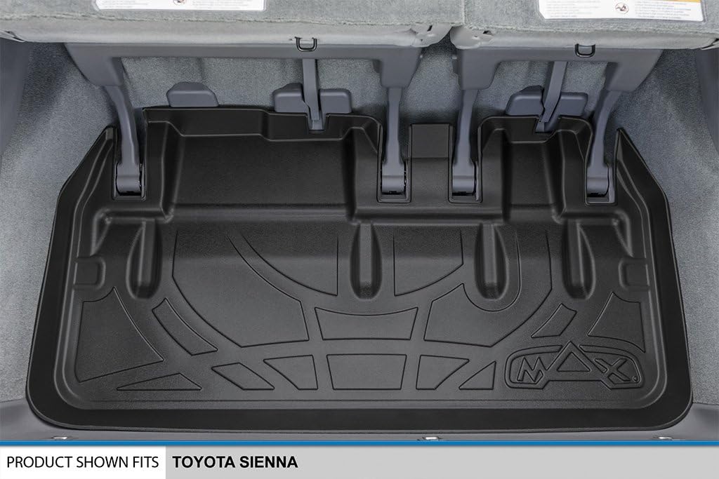 Black Custom Floor Mats 3 Rows and Cargo Liner Set H688252
