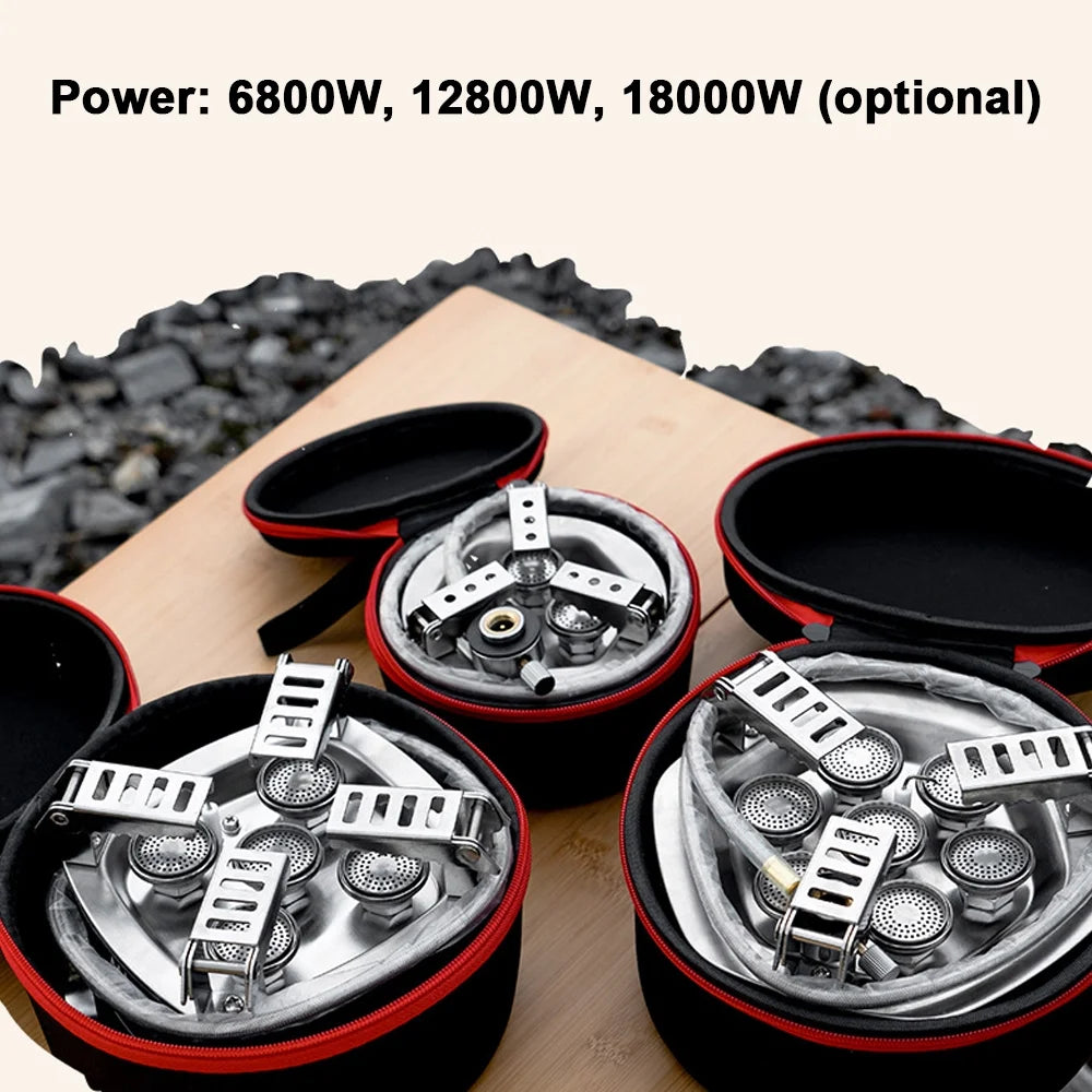 Portable Gas Stove with Electronic Ignition, Foldable Design T911597
