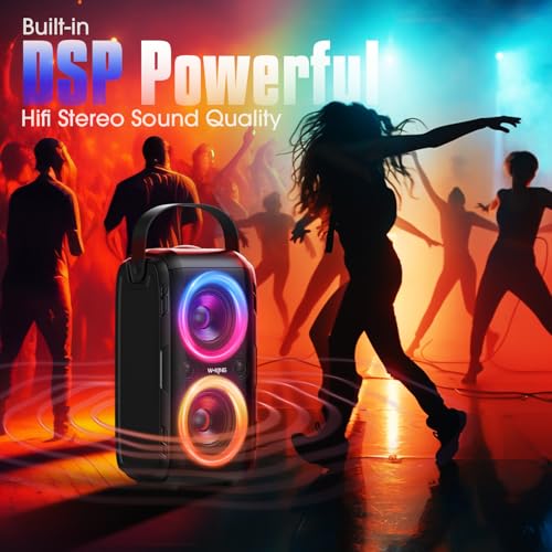 Portable Bluetooth Speaker Wireless Boom Box 180W Outdoor Speaker Y4670