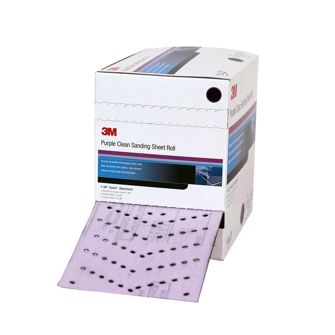 Purple Clean Sanding Roll 334U, 115mm x 12M, P800, 3 Rolls per Case Y393885