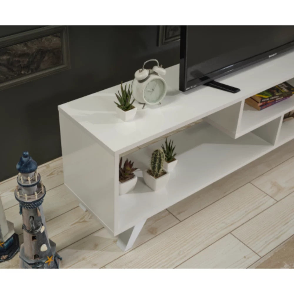 White 67 inch Tv Stand T3870