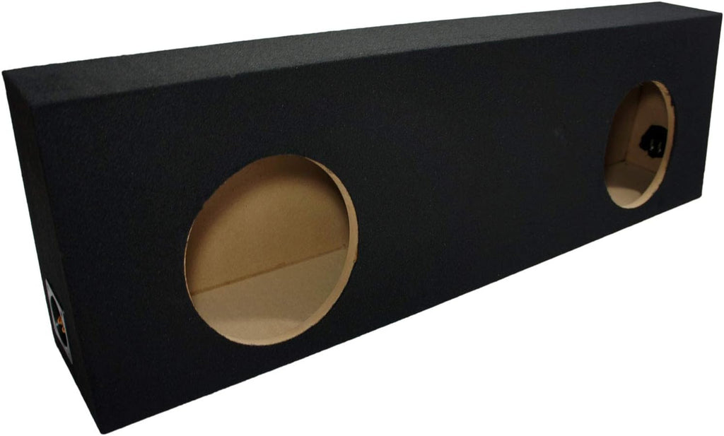 Dual 10 Black Sub Box Enclosure & Amp R1647