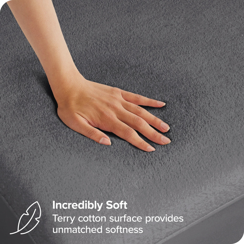 Twin XL Gray Waterproof Mattress Protector U199818