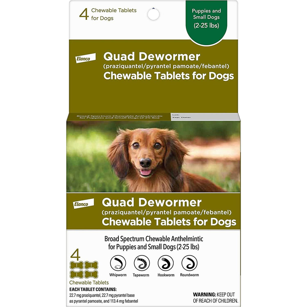 Quad Dewormer for Small Dogs C85665