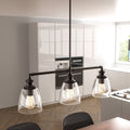 3-Lights Bell Shape Kitchen Island Pendant Lighting E8462