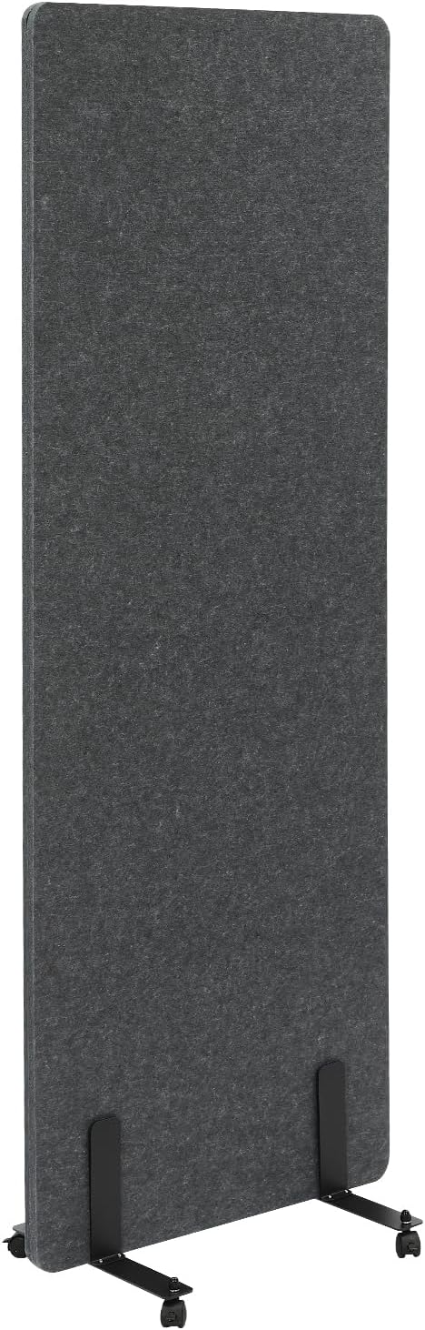 Dark Gray Freestanding Acoustic Room Divider Panel Q929916