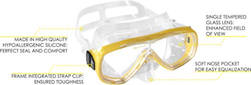 Adult Light Weight Travel Snorkel Set - Mask & Fins E3813