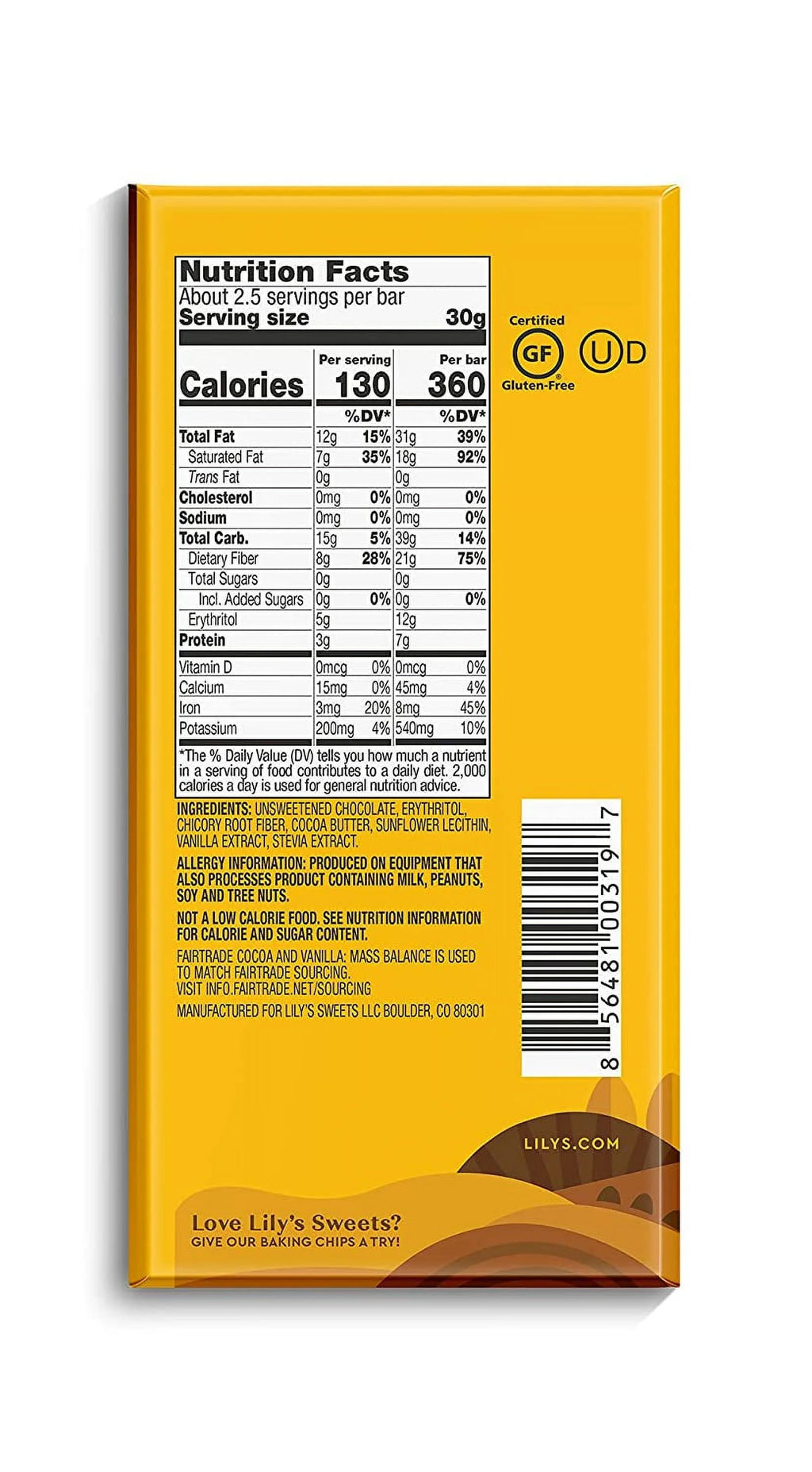 70% Dark Chocolate Bar Sampler, 2.8 ounce 4-Pack K2729