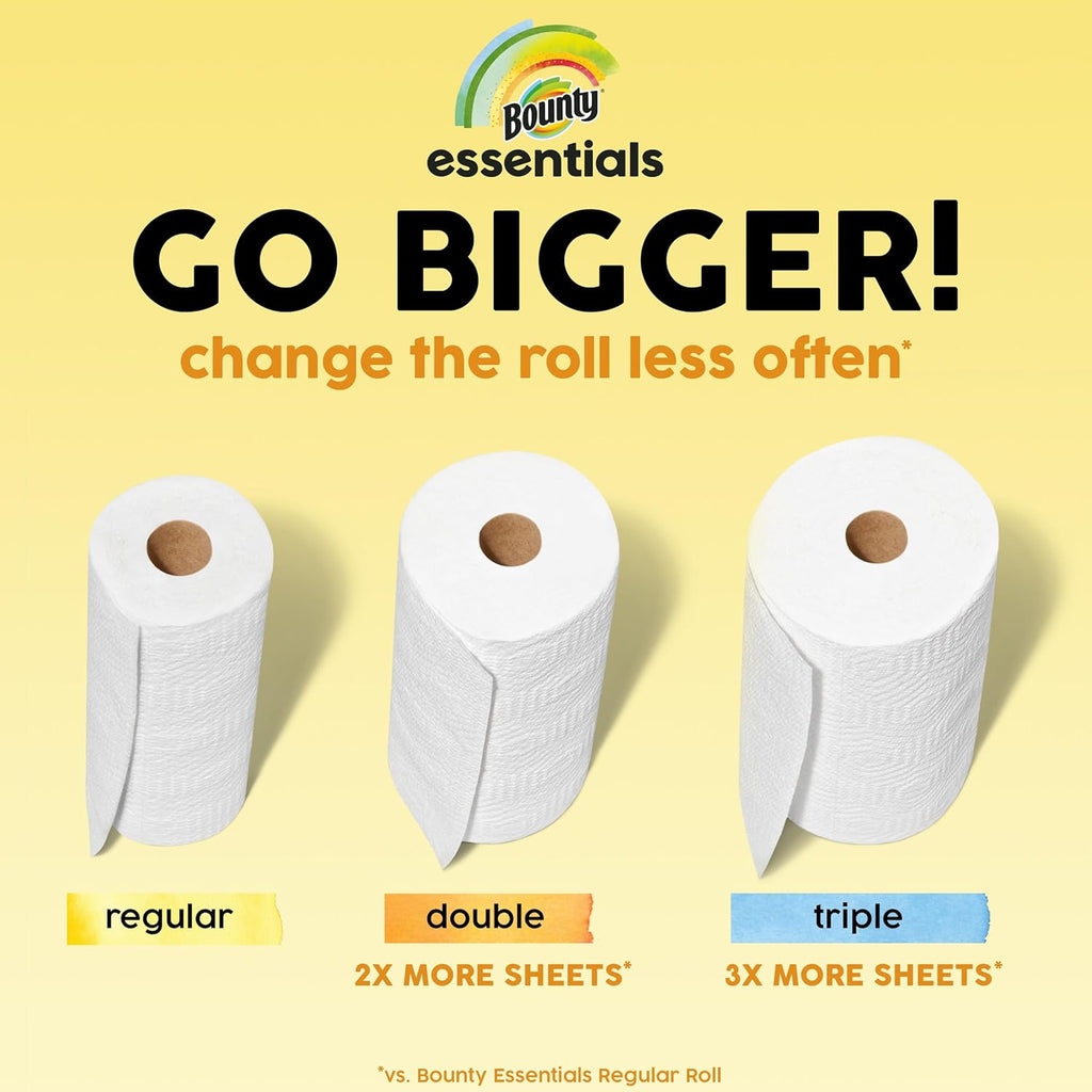 6 Double Rolls White Paper Towels R56708