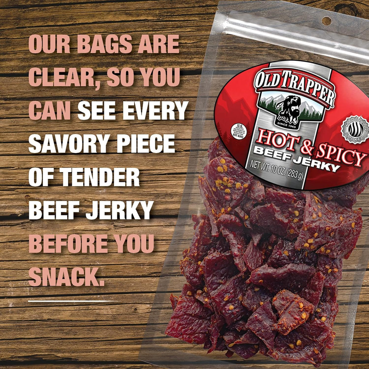 Spicy Beef Jerky, 10 Ounce Z3130