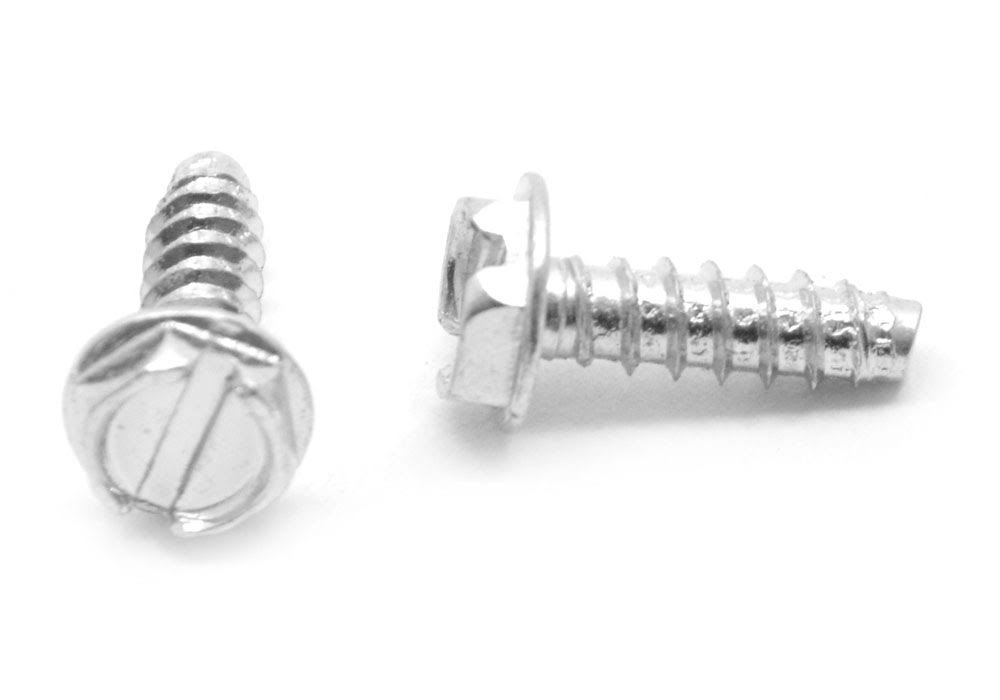 #10-16 x 3/4 Sheet Metal Screw Hex Washer Head Zinc Plated T7325