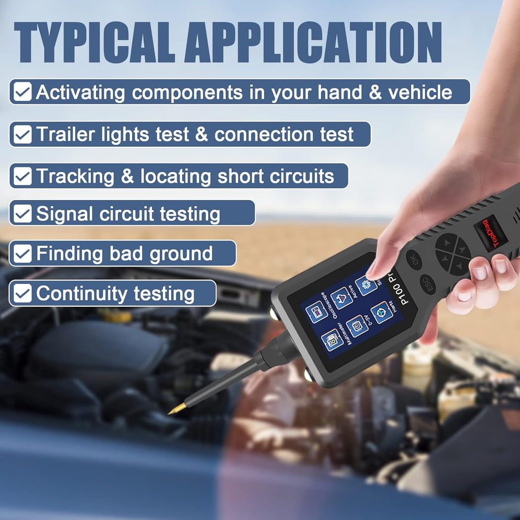 Automotive Circuit Tester with Multimeter and 20FT Cable for 12V 24V Q39688
