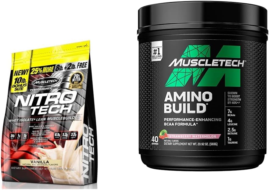 Whey Protein Powder Isolate & Peptides with Creatine and BCAA Amino Acids E597