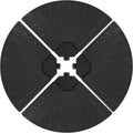 4-Piece Heavy-Duty Cantilever Offset Patio Umbrella Base Plates Black U344