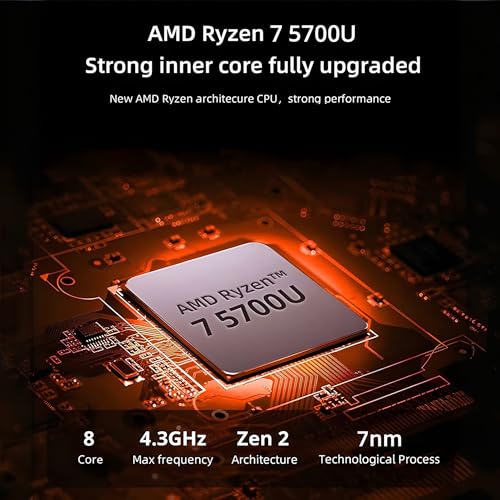 17.3'' IPS FHD Anti-Glare Display Laptop, AMD Ryzen 7 5700U, 64GB RAM, 2 TB SSD, Black M6394