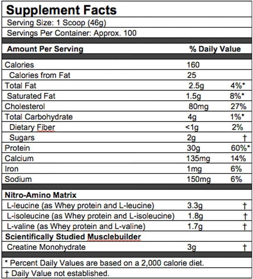 Whey Protein Powder Isolate & Peptides with Creatine and BCAA Amino Acids E597
