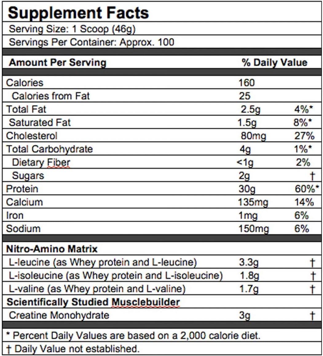 Whey Protein Powder Isolate & Peptides with Creatine and BCAA Amino Acids E597