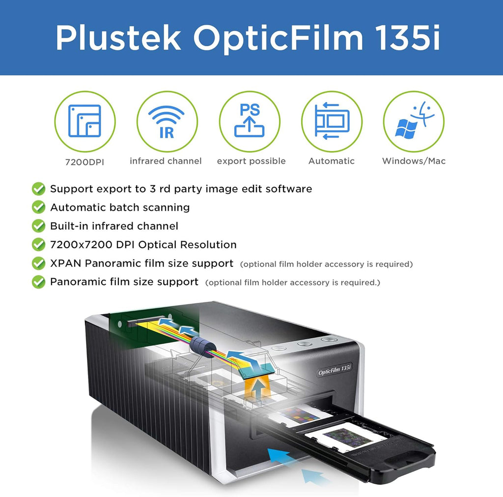 Automatic 35mm Film & Slide Scanner with 7200 dpi Resolution I827046