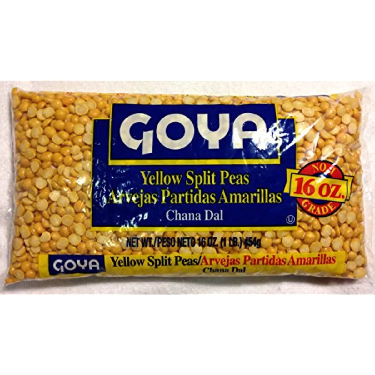 Dried Yellow Split Peas - Four 1 Lb Bags F7999
