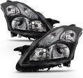 Black Halogen Headlights Driver + Passenger Side Q523833