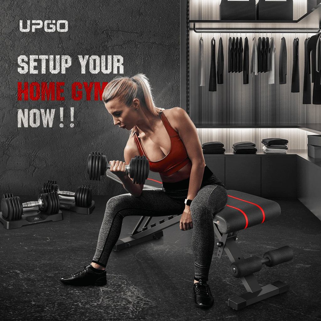 Adjustable Weight Bench with 660lbs Weight Capacity Foldable Gym Bench Z9863