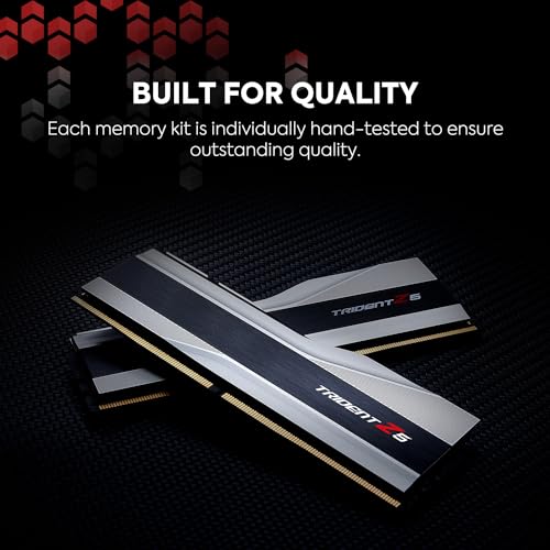 DDR5 RAM 32GB (2x16GB) 6000MT/s CL36-36-36-96 Metallic Silver Desktop Computer Memory J337759