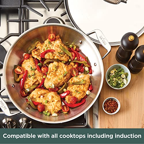 5-Ply Brushed Stainless Steel Universal Pan 4.5 Quart Cookware N802