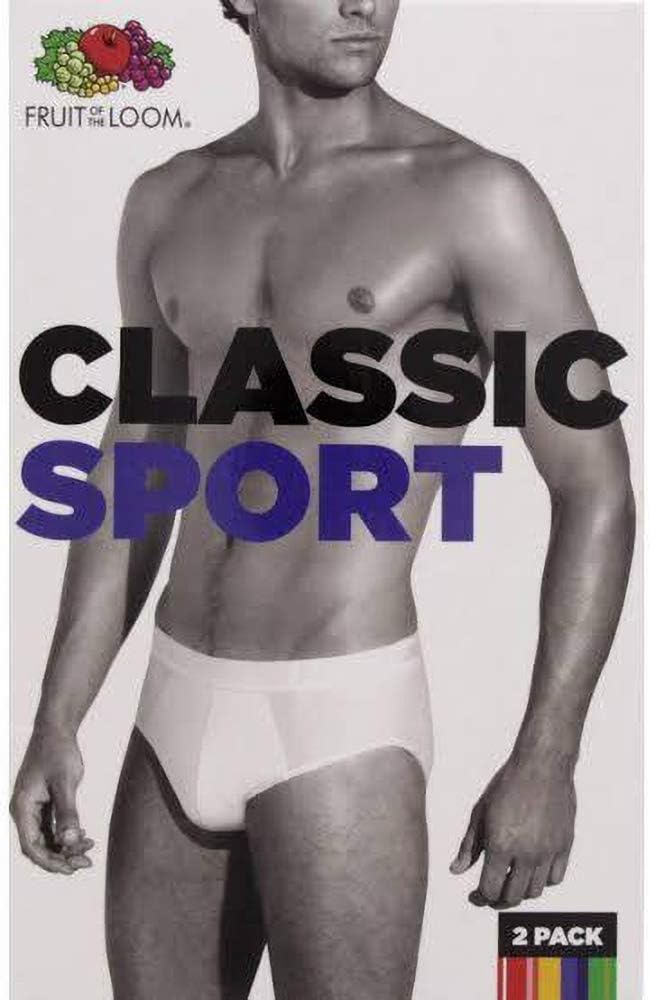 Mens Classic Sport Briefs (Pack of 2) (White) S62828