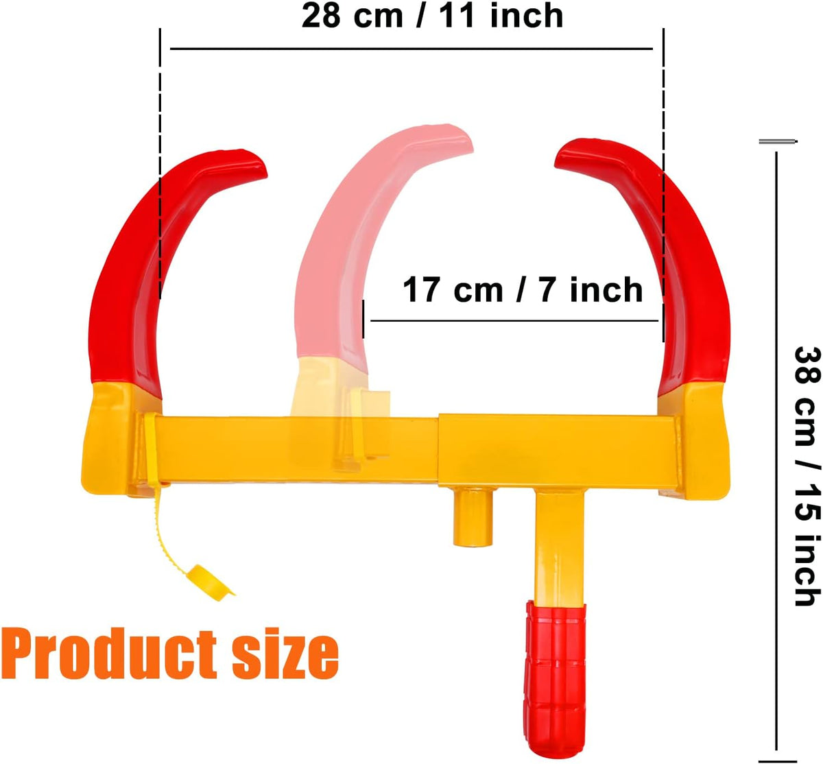 2PCS Universal Wheel Clamp Tire Lock S735