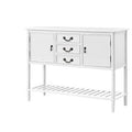 White Sofa Table with 3 Drawers K700292