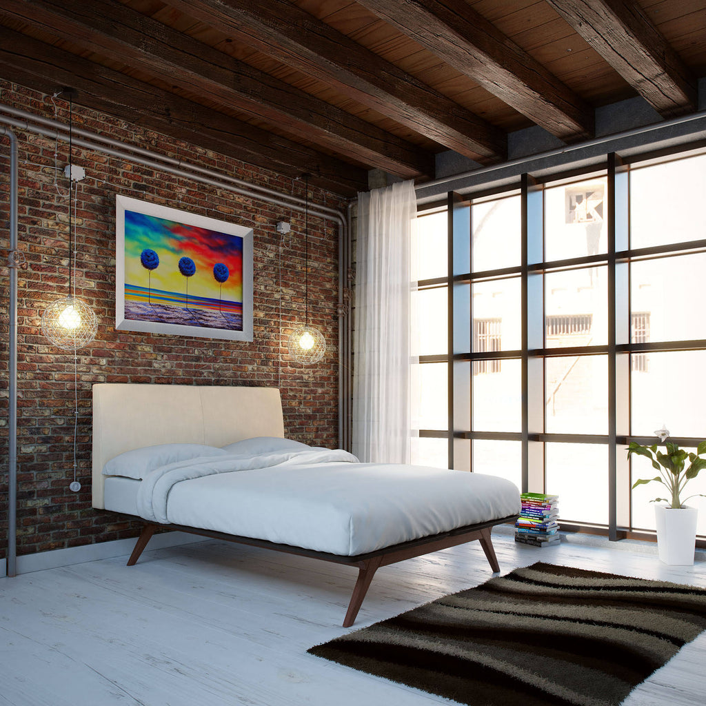 Bed in Cappuccino Brown Full I2660