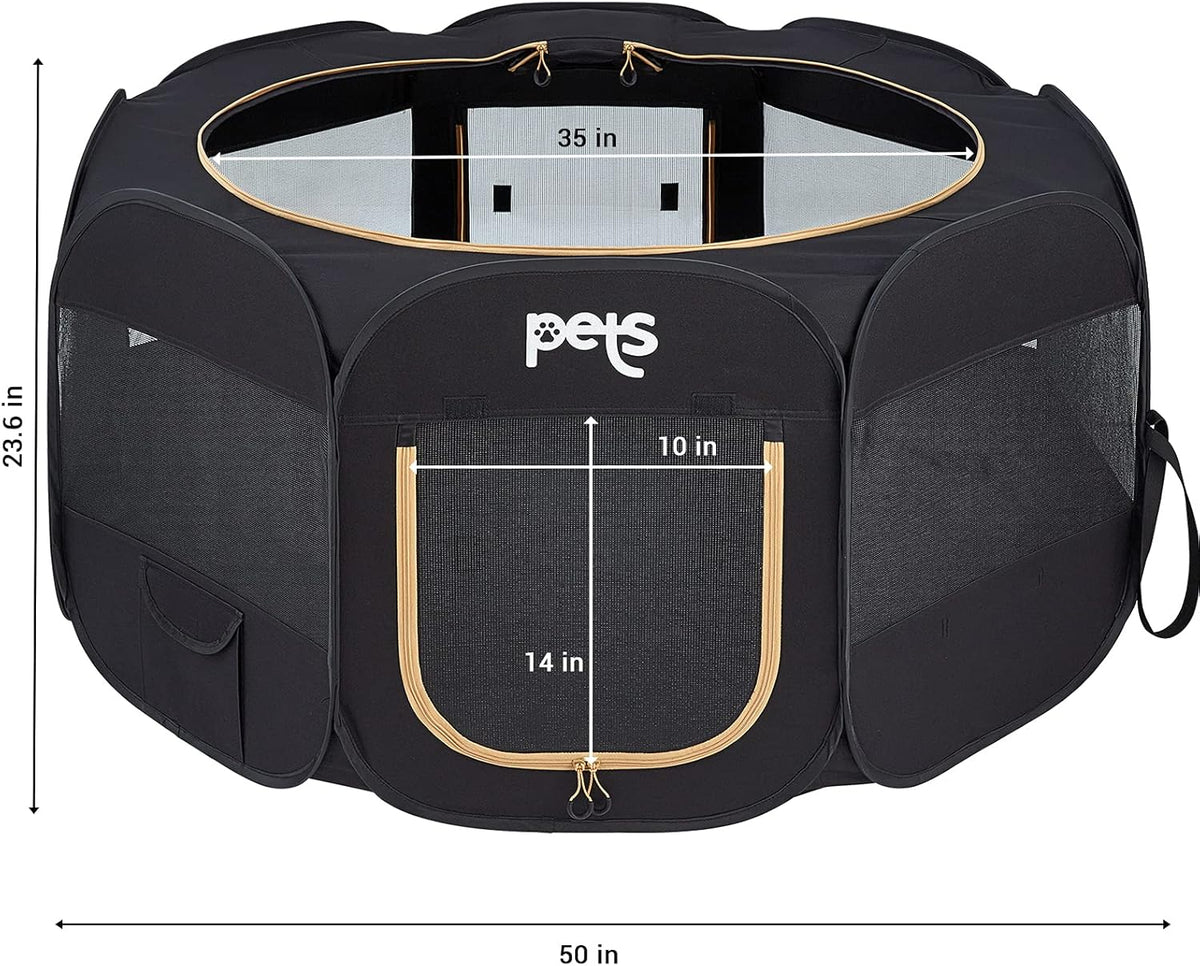 Portable Foldable Pet Playpen with Carrying Bag G279309