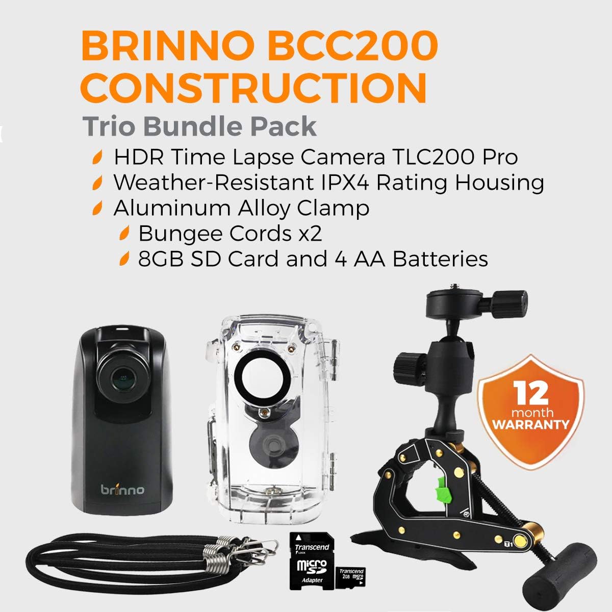 Time Lapse Camera with Clamp and Water-Resistant Case S80632