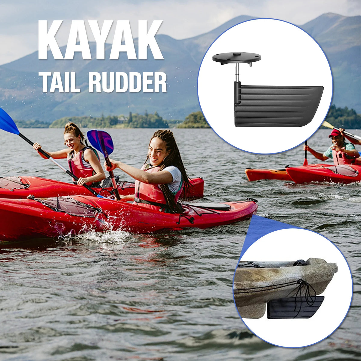 Kayak Tail Rudder Steering System Control Kit H1147