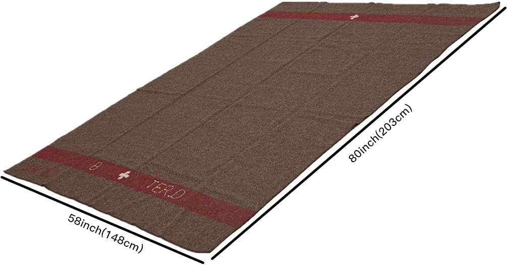 100% Wool Blanket 59" x 80" D95952