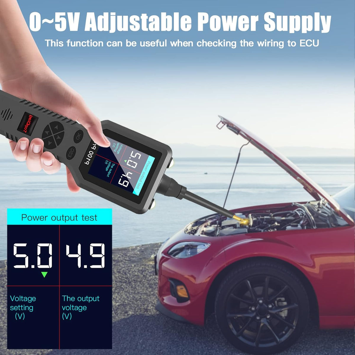 Automotive Circuit Tester with Multimeter and 20FT Cable for 12V 24V Q39688