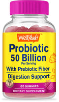50 Billion Probiotics + Prebiotics Gummies with 12 Strains, 60 Gummies O86768