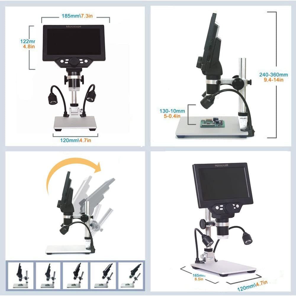 7 Inch LCD Digital Microscope with Aluminum Alloy Stand O875103